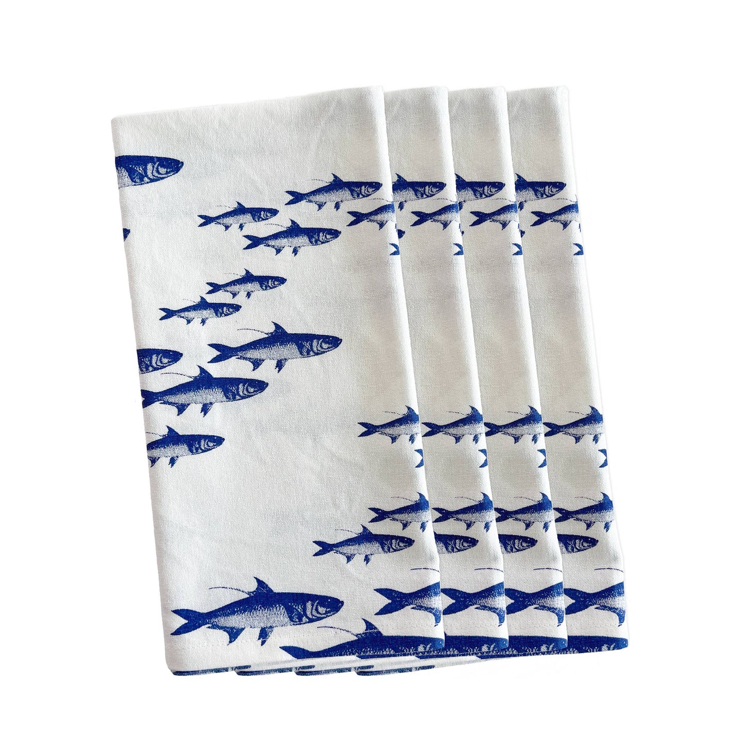 School of Fish Dinner Napkins - Set of 4
