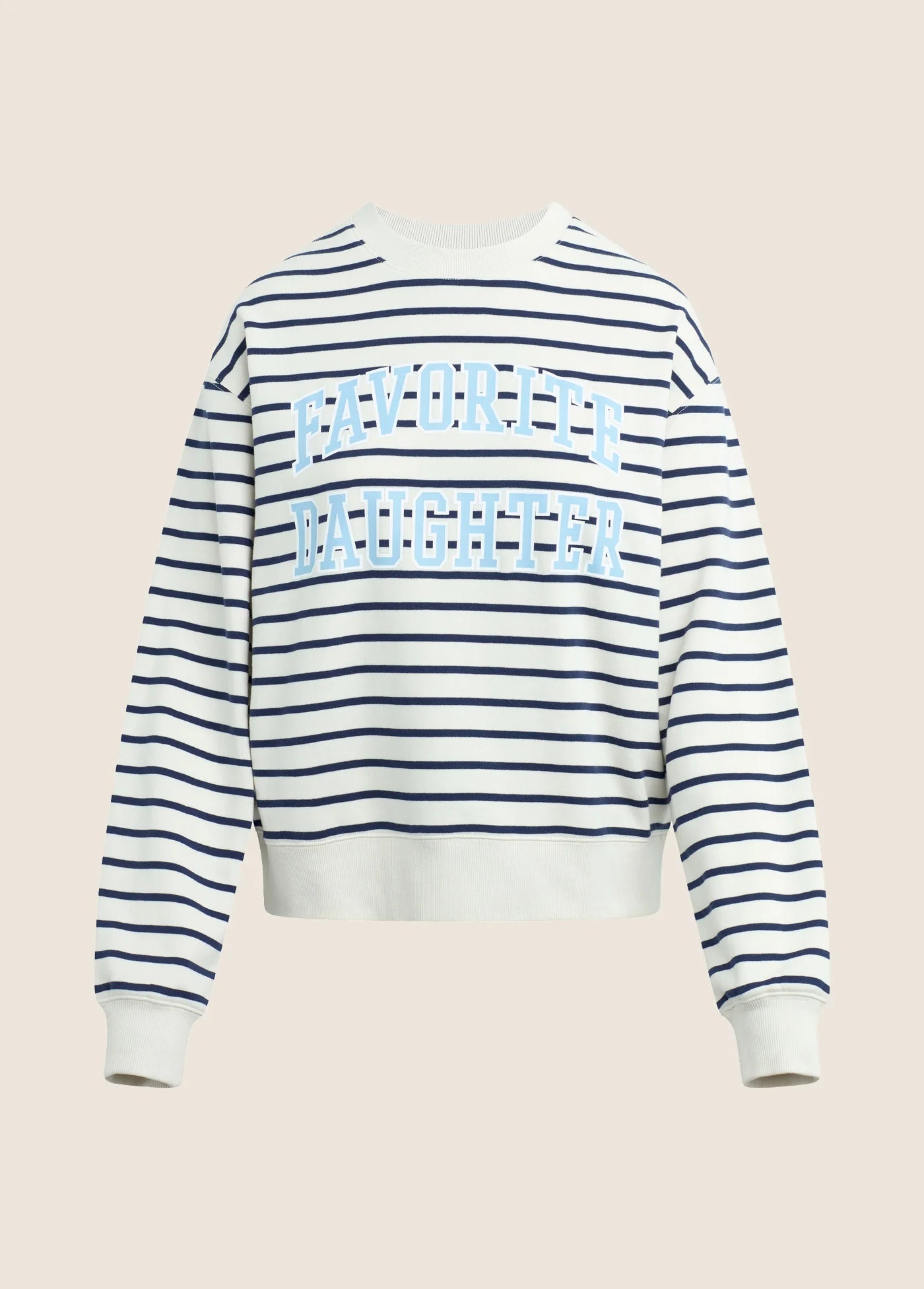The Collegiate Classic Sweatshirt - Striped - Favorite Daughter