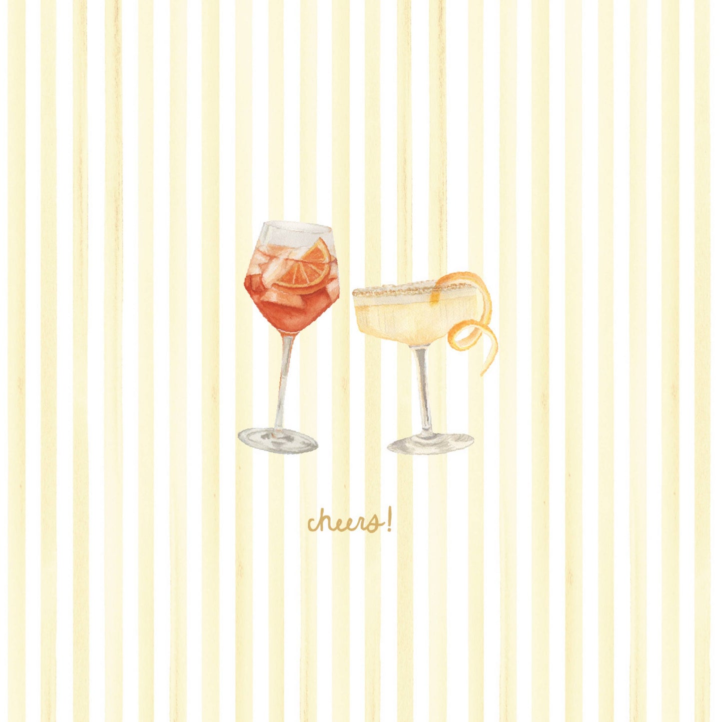 "Cheers" Spritz Greeting Card