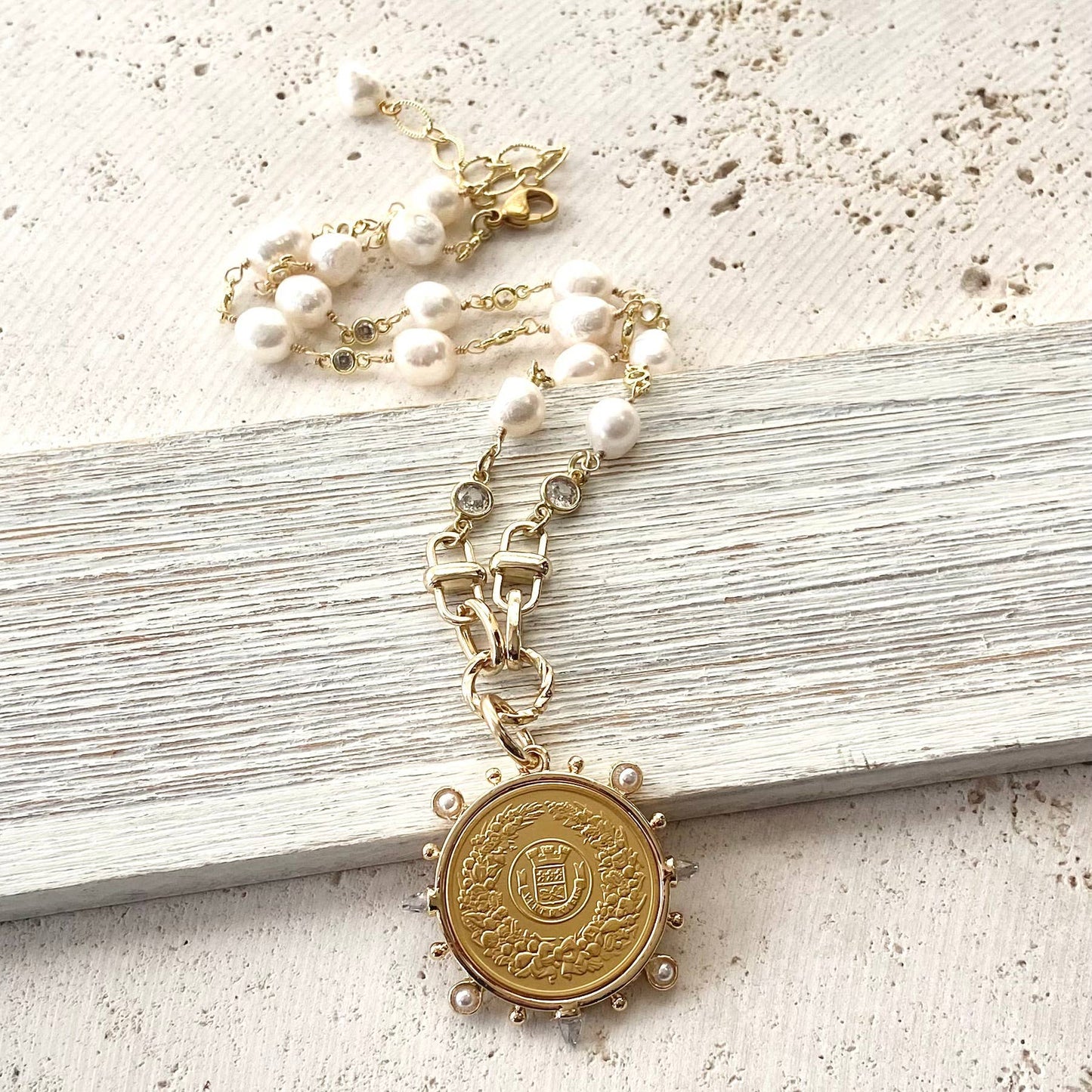 Pearl Coin Necklace