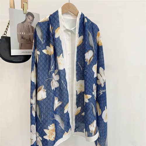 Blue Scarf – Tulip Collection