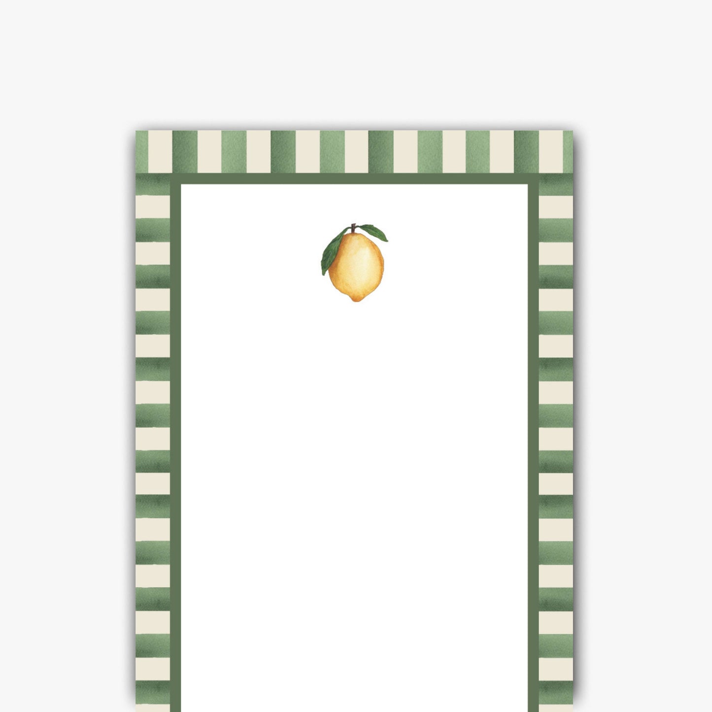 Lemon Watercolor Skinny Notepad
