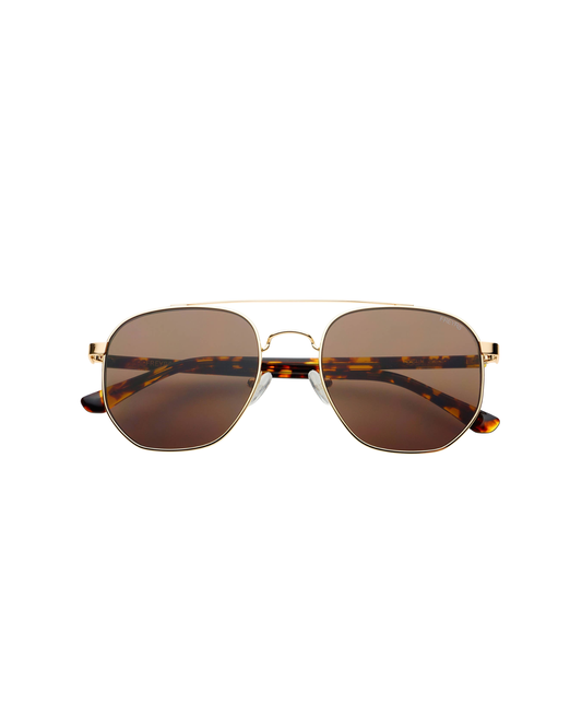Austin Unisex Sunglasses - Gold/Brown
