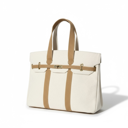 The Luxe Signature Tote - Tan