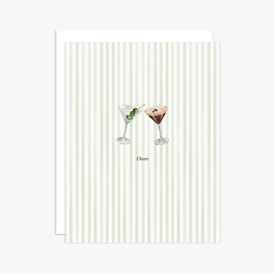"Cheers" Martini Greeting Card