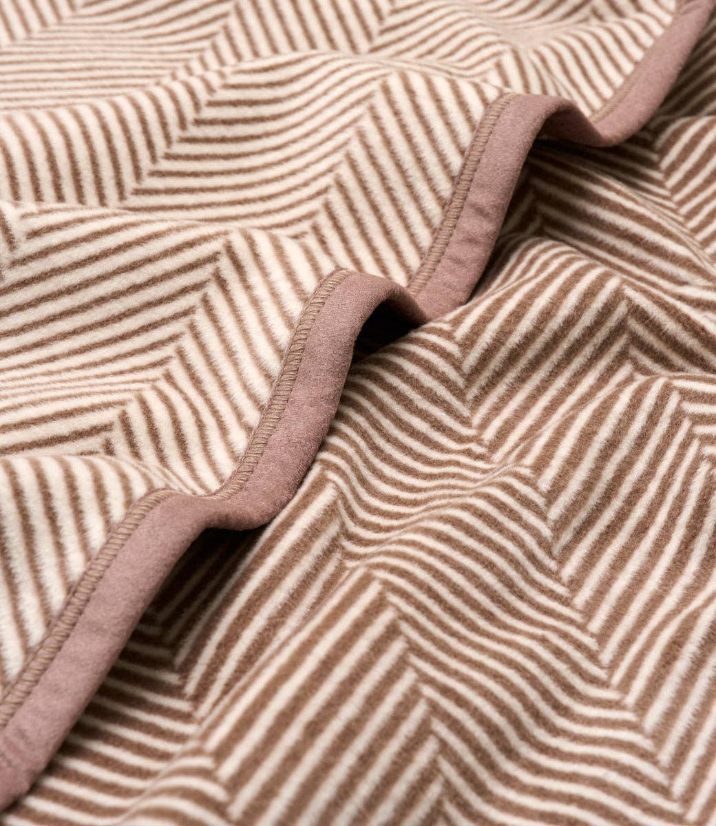 Harborview Herringbone Sepia Blanket - Chappywrap