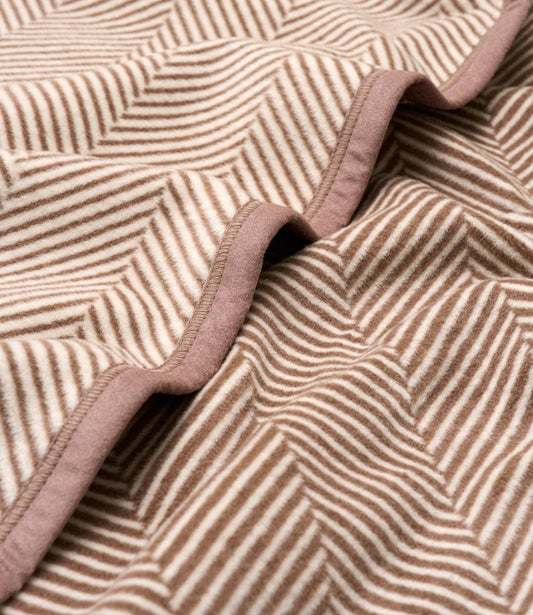 Harborview Herringbone Sepia Blanket - Chappywrap