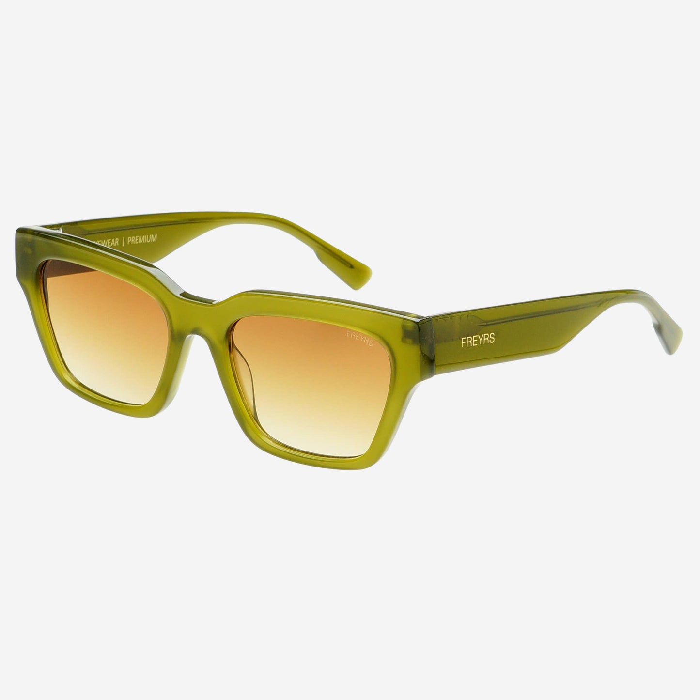 Hayden Acetate Unisex Rectangular Sunglasses - Midnight Olive - FREYRS