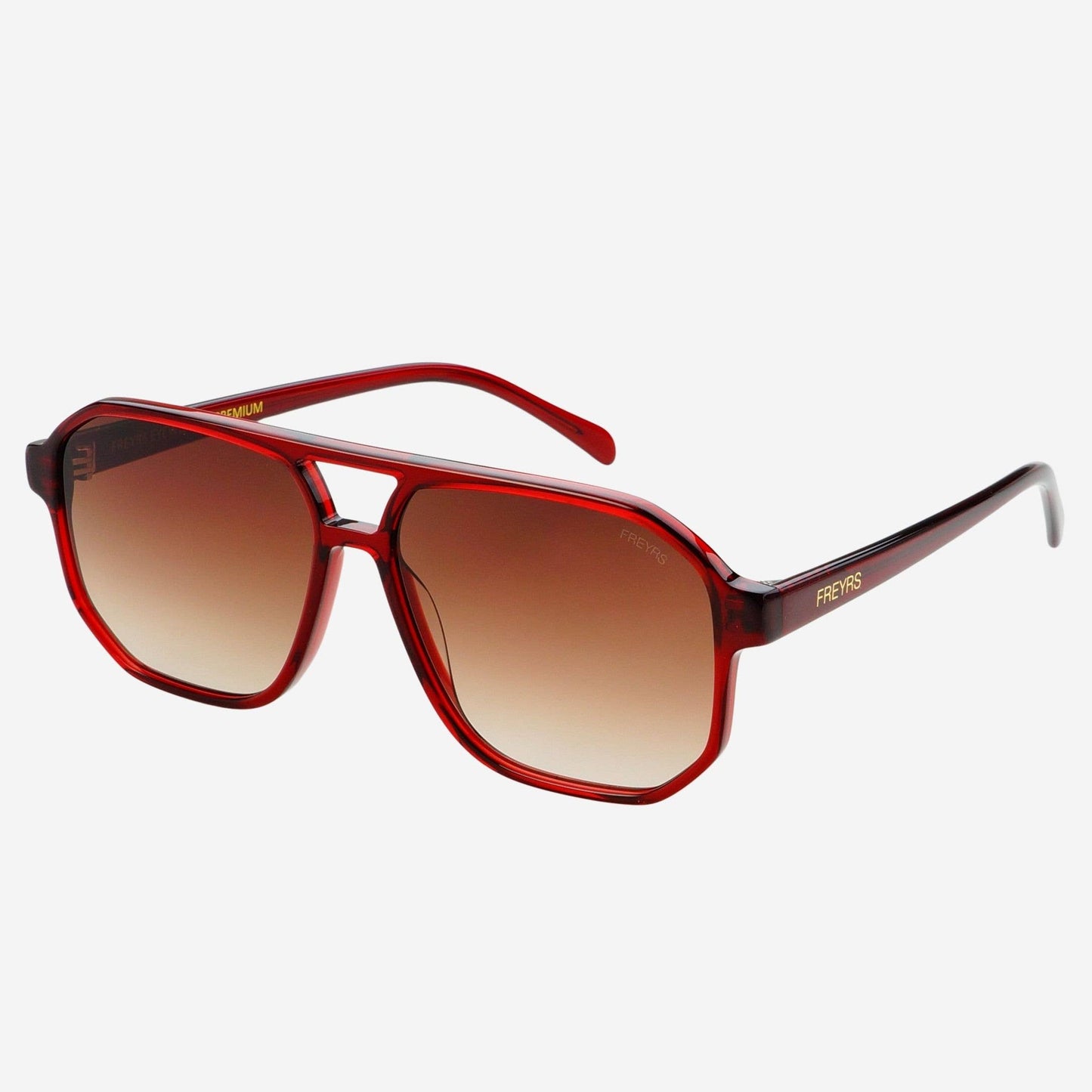 Billie Unisex Aviator Sunglasses - Dark Cherry