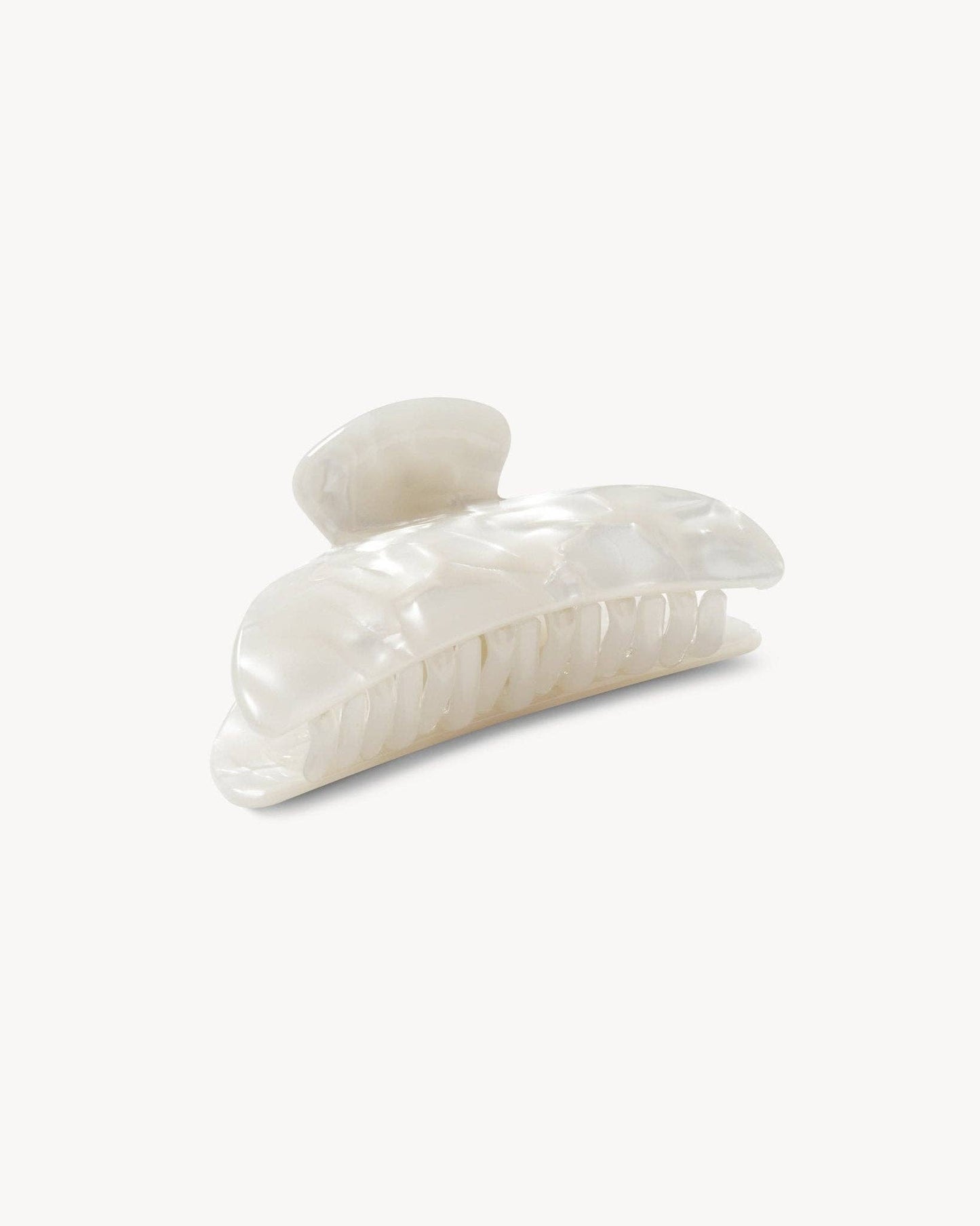 Midi Heirloom Claw in White Shell
