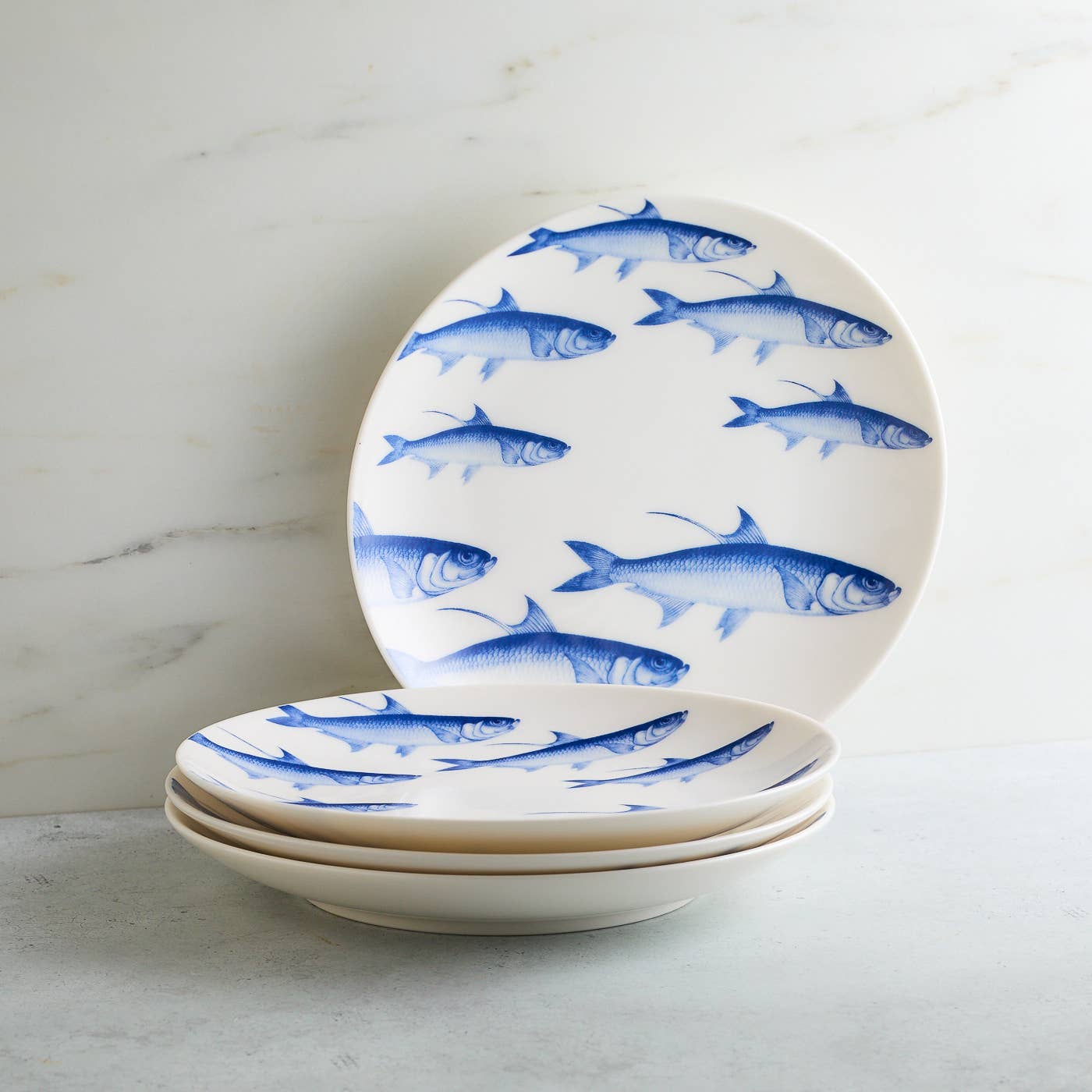 School of Fish Coupe Salad Plate - Single