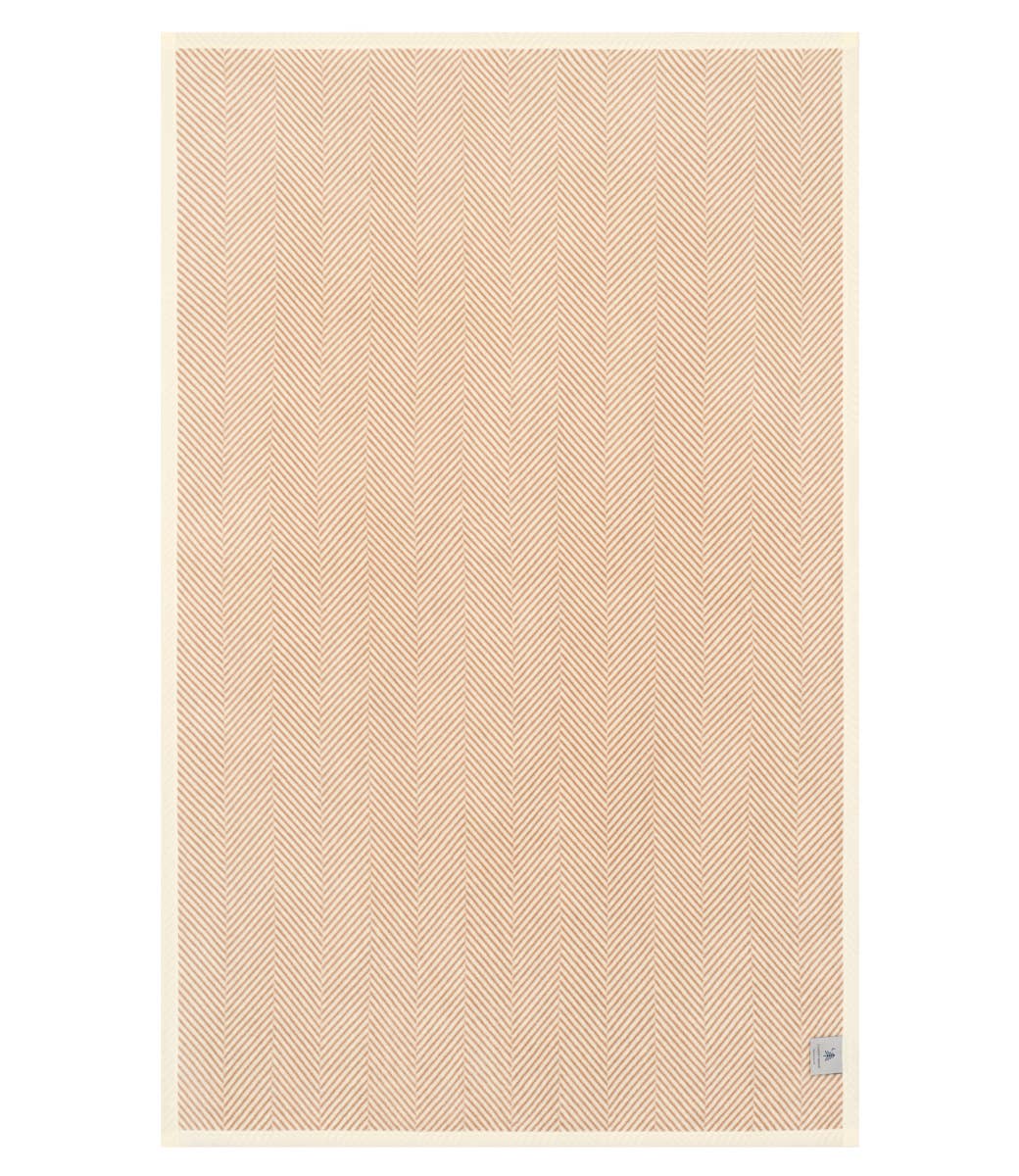 Harborview Herringbone Tan Blanket - Midi
