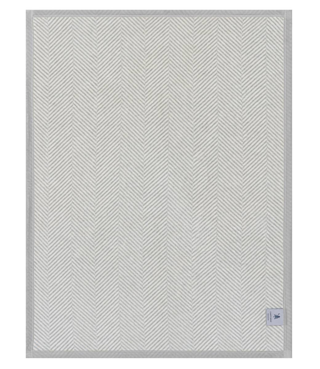 Harborview Herringbone Light Grey Blanket - Original