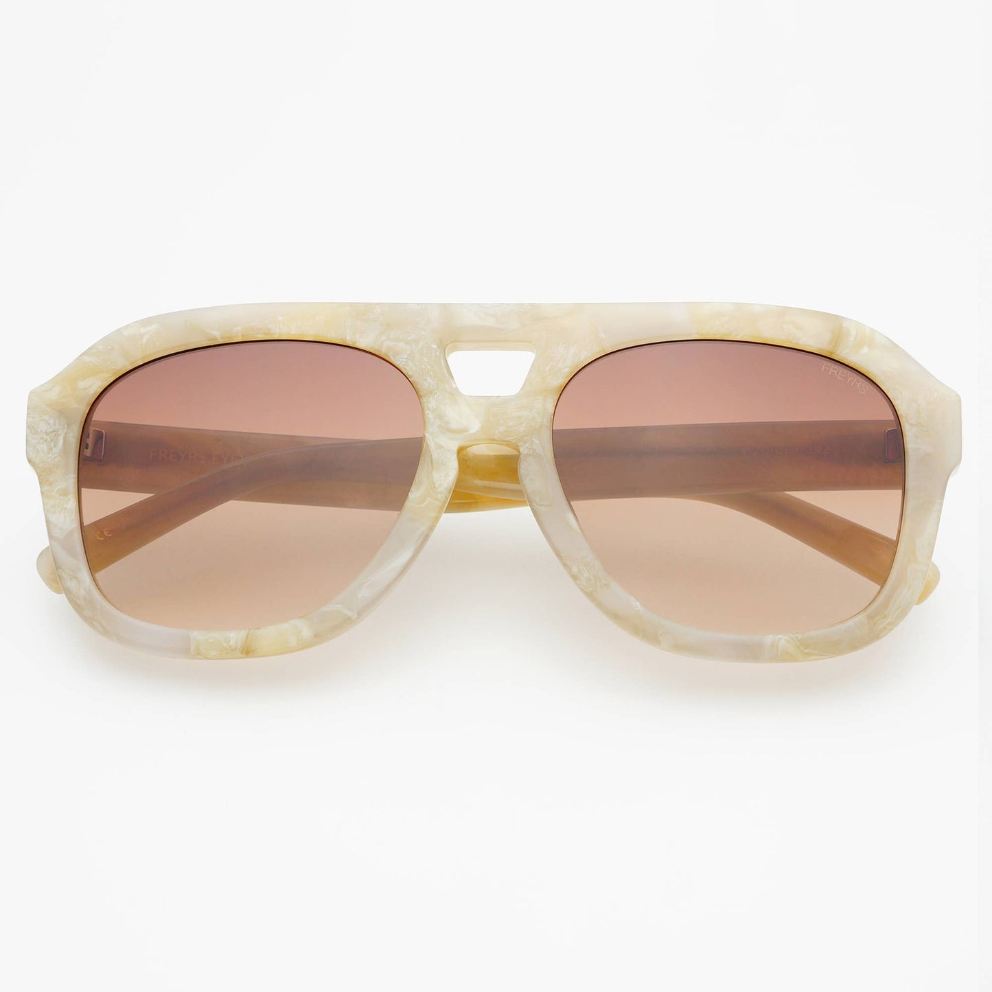 Voyager Acetate Oversized Aviator Sunglasses - Gray Pearl