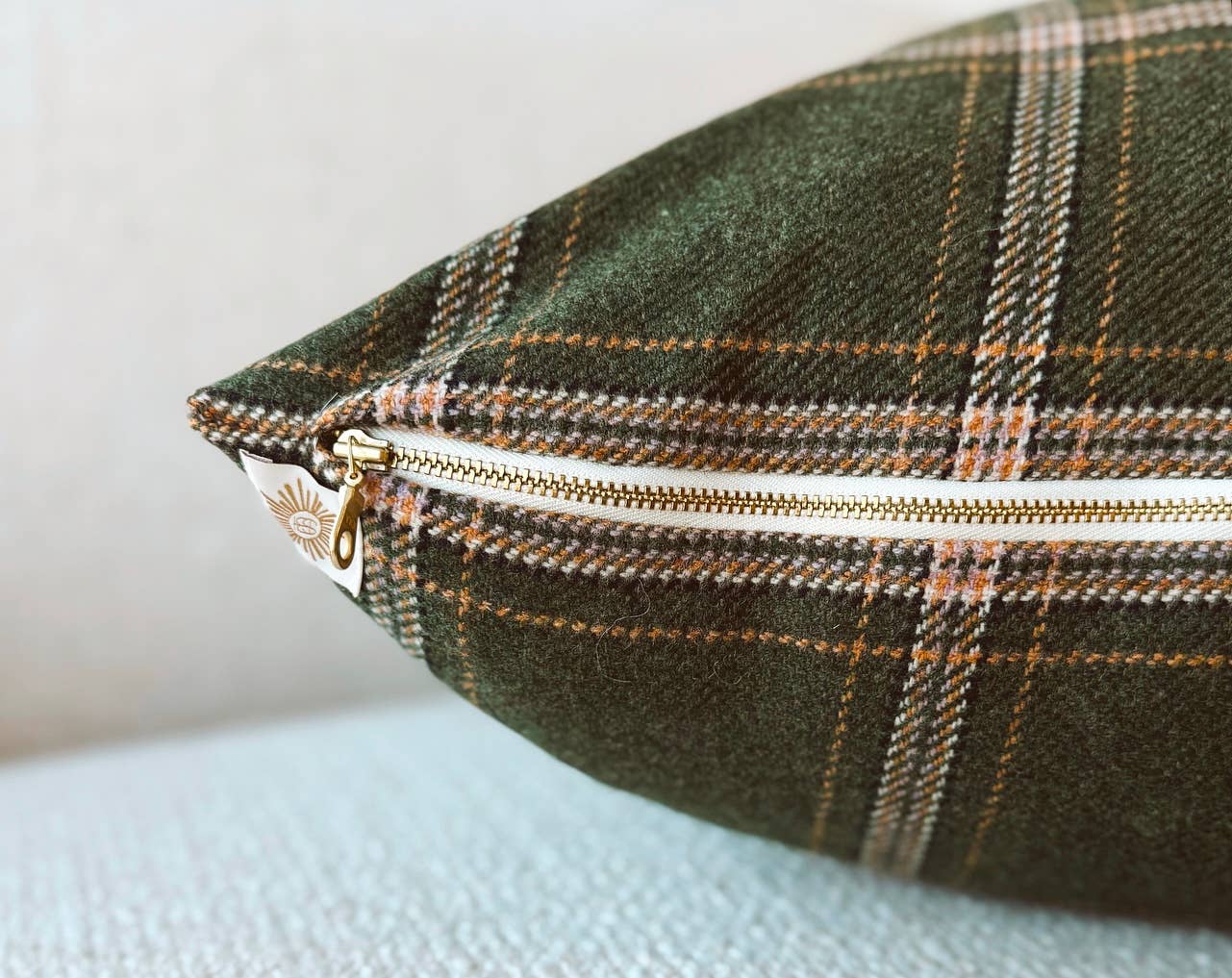 Charleston Plaid Designer Pillow