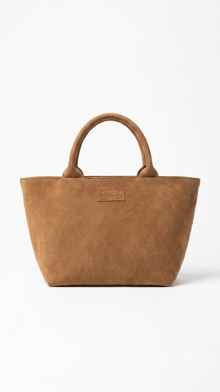 Suede Classic Tote Bag - Camel