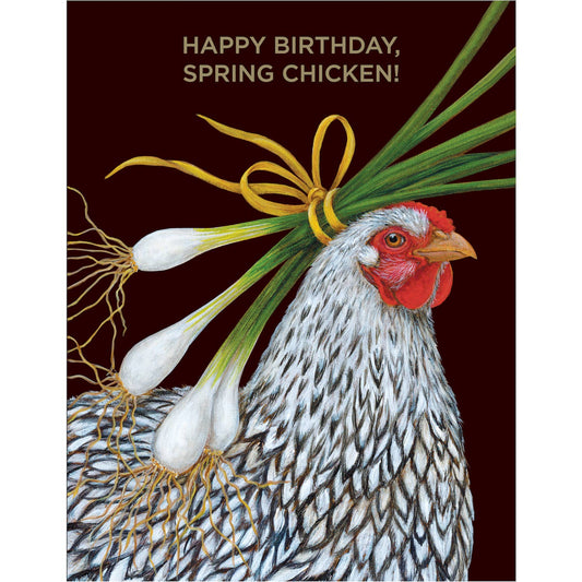 Spring Chicken Birthday Card - Hester & Cook