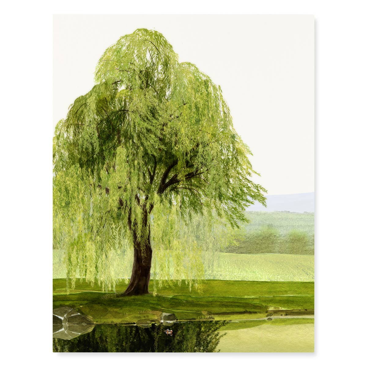 Whispering Willow - Sympathy Greeting Card
