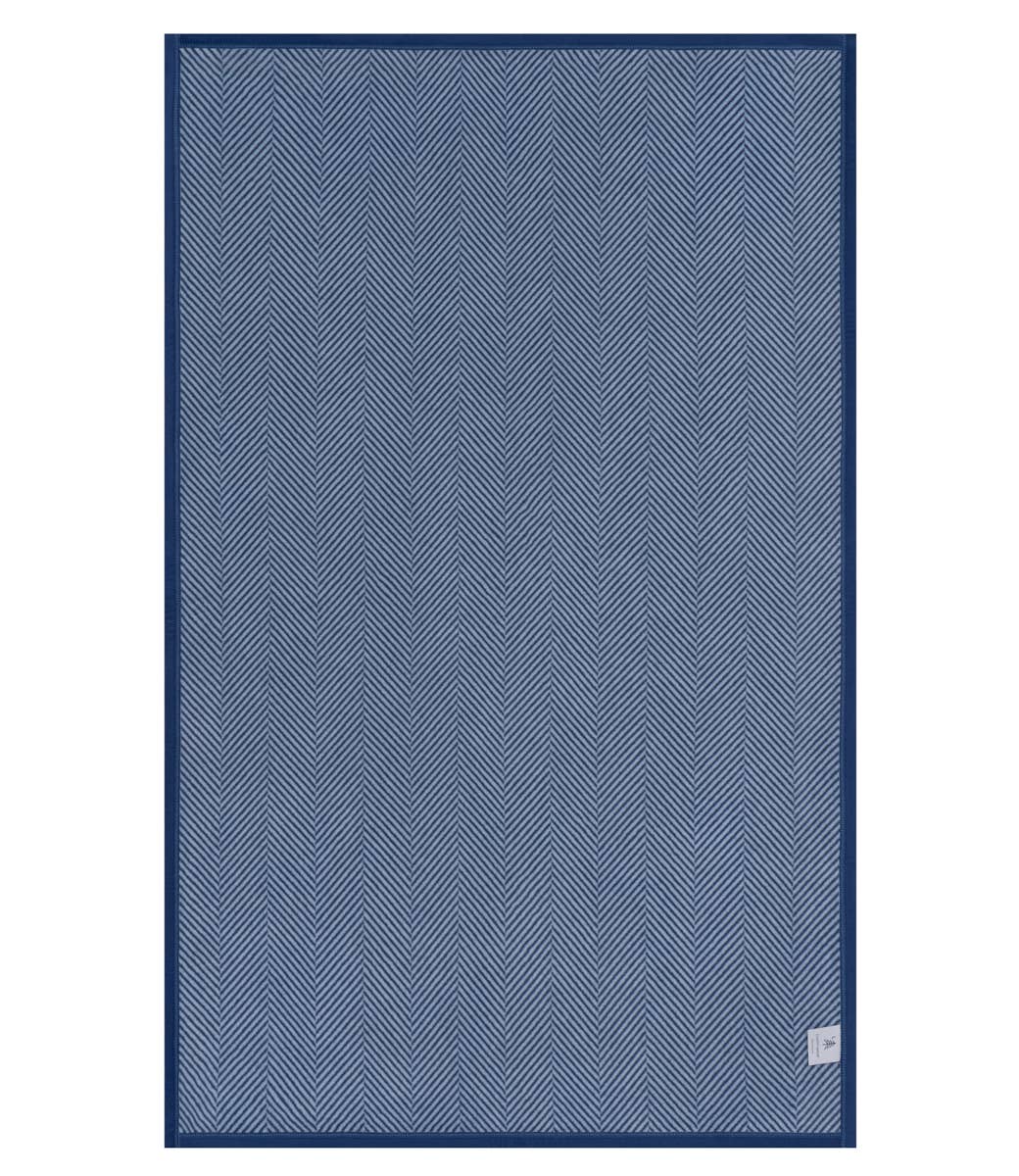 Harborview Herringbone Navy Blanket - Midi