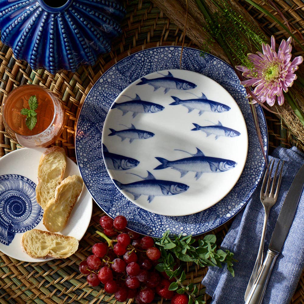 School of Fish Coupe Salad Plate - Single