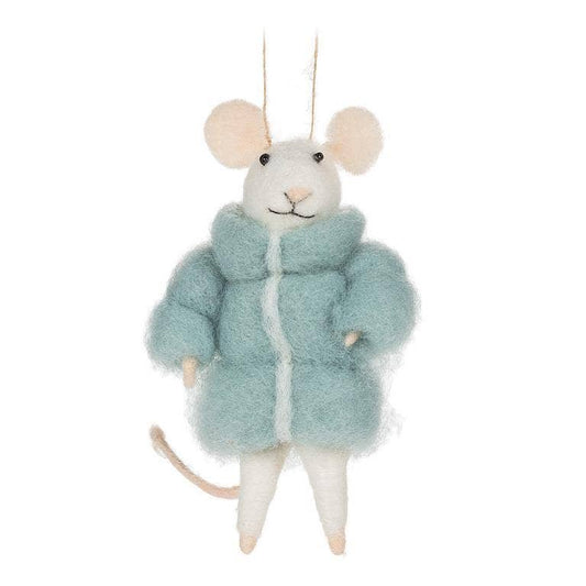 Mouse in Puffy Parka Ornament