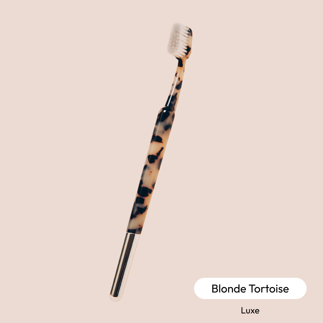 The Better Brush - Blonde Tortoise w/ Chrome Luxe