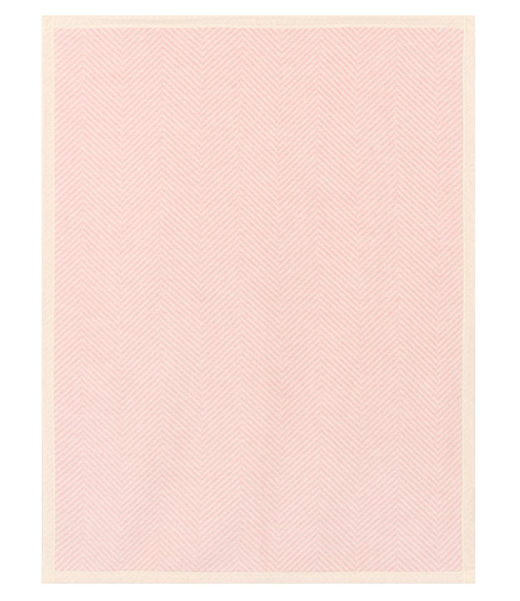 Harborview Herringbone Ballet Pink Mini Blanket - Chappywrap