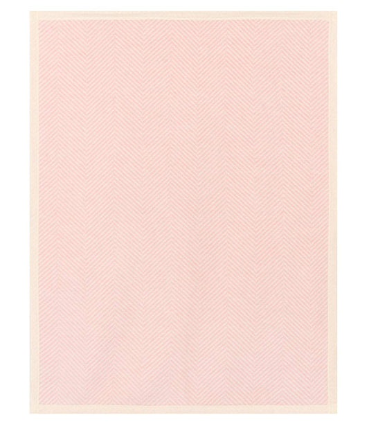 Harborview Herringbone Ballet Pink Mini Blanket - Chappywrap