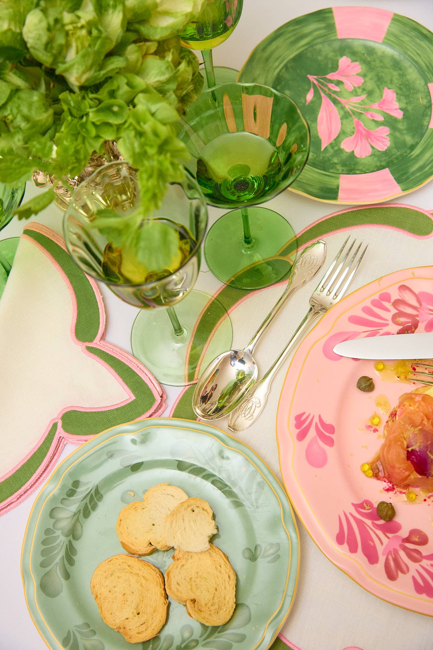 Gordes Green Dessert Plates (set of 4)