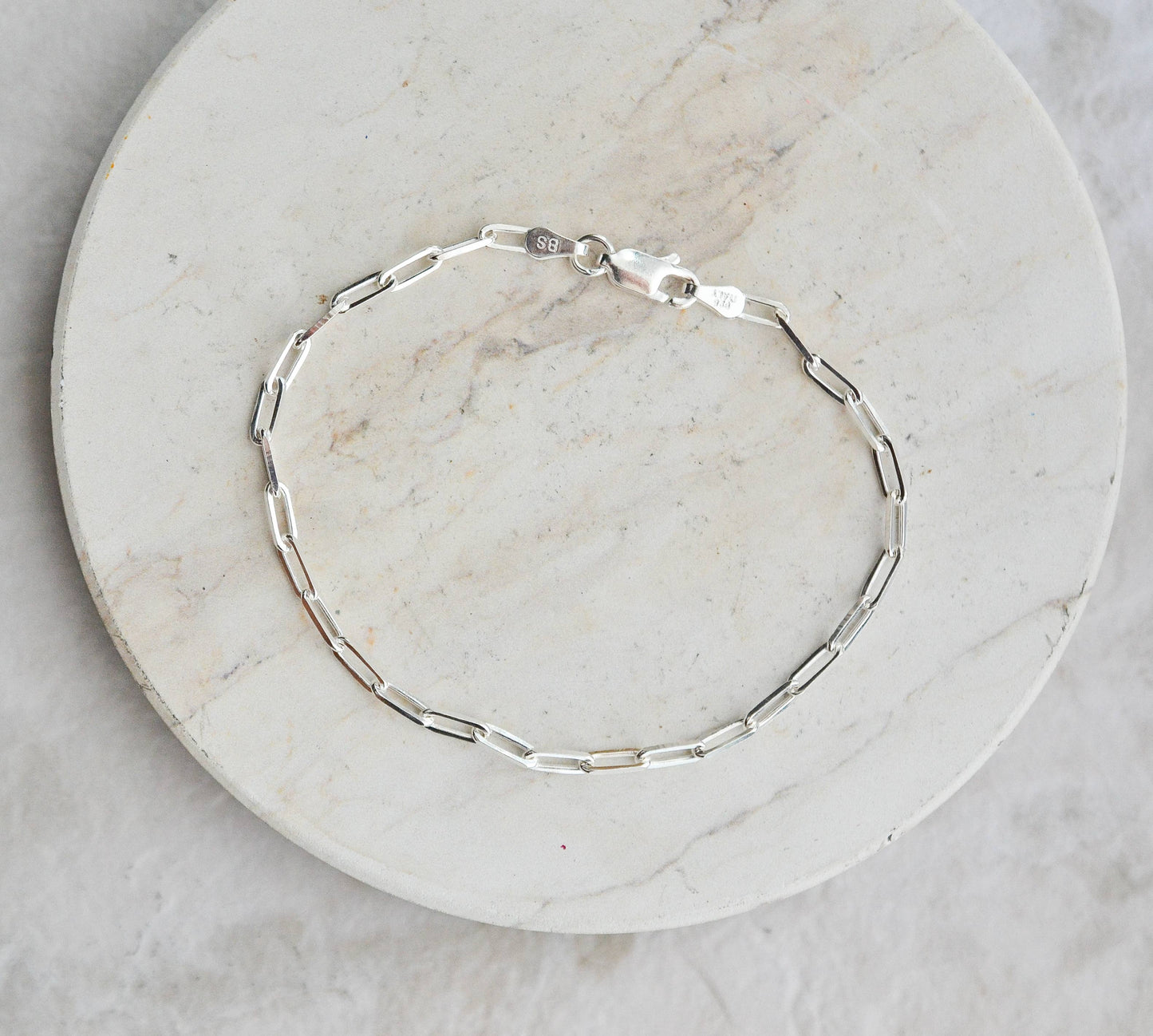 Sterling Silver Paperclip Bracelet