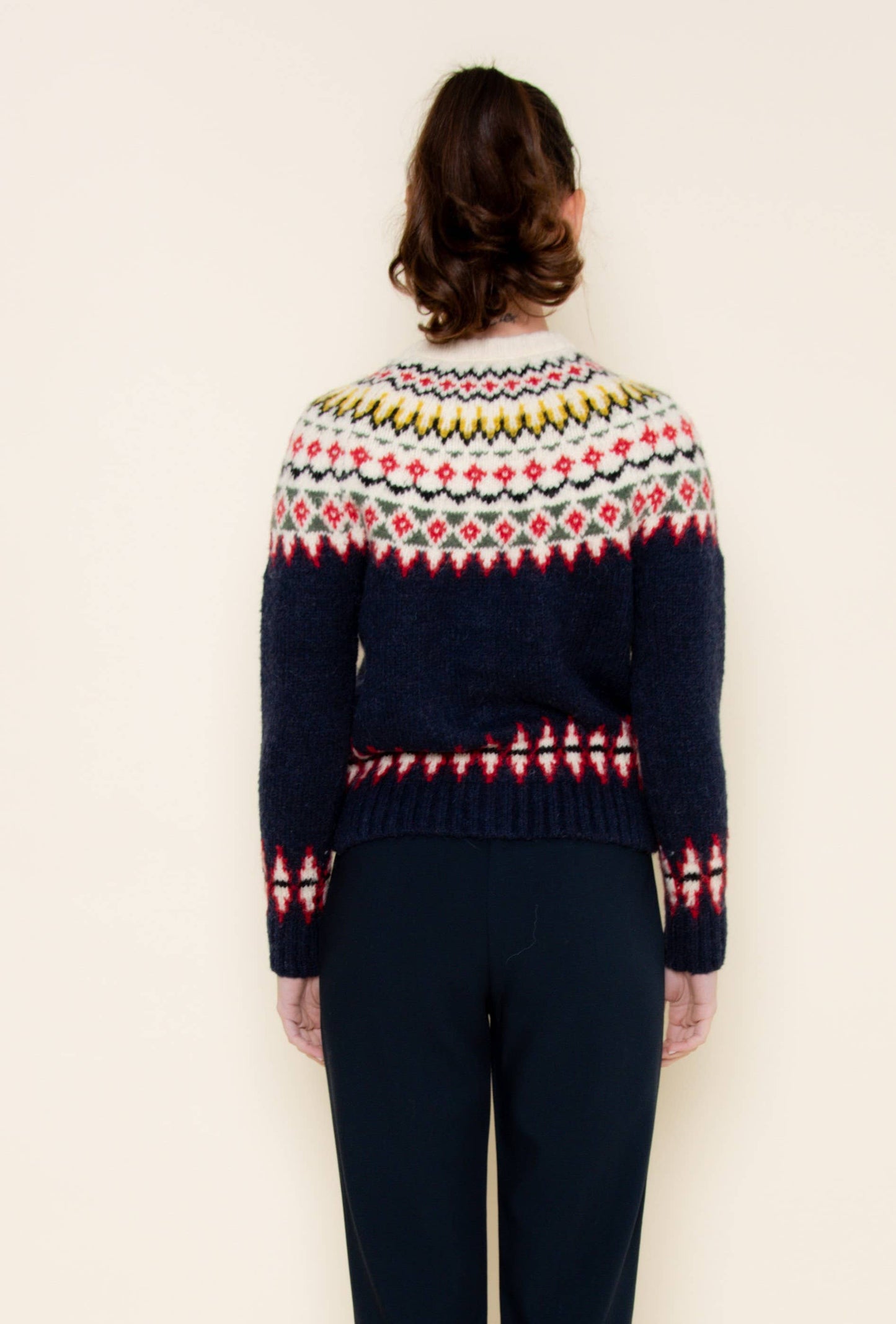 Fair Isle Button Down Sweater