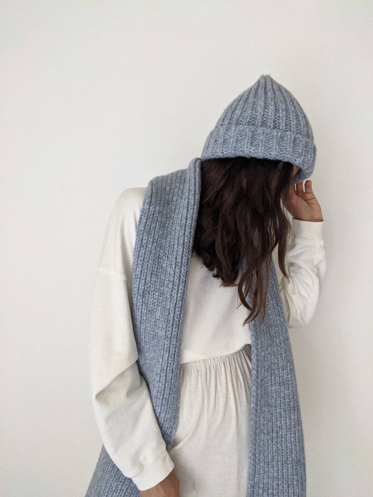 CeCe Knitted Alpaca Scarf - Oat
