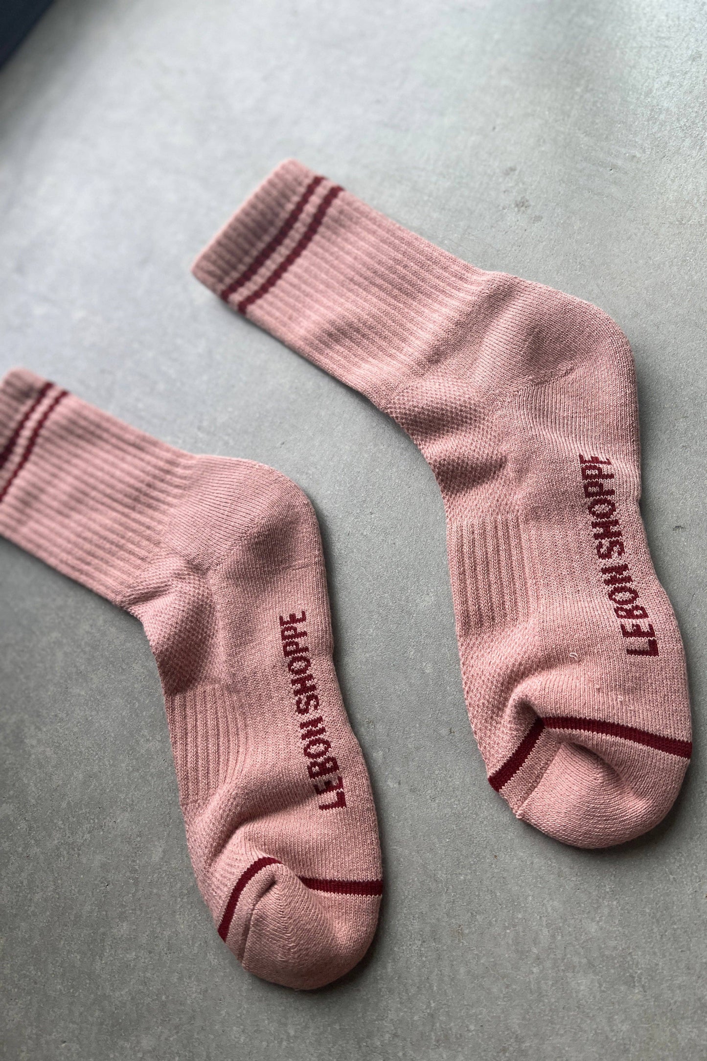 Boyfriend Socks - Amour Pink