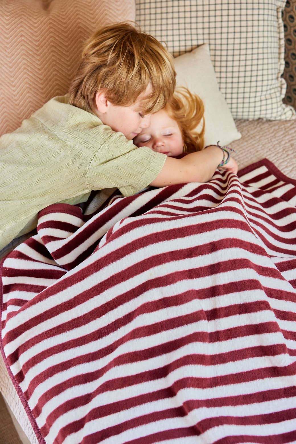 Sideline Stripe Maroon Midi Blanket - Chappywrap