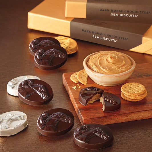 Dark Chocolates Peanut Butter Sea Biscuits Gable Box