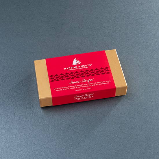 Harbor Sweets Chocolates Box Set Buttercrunch Sweet Sloops - 12 Pieces