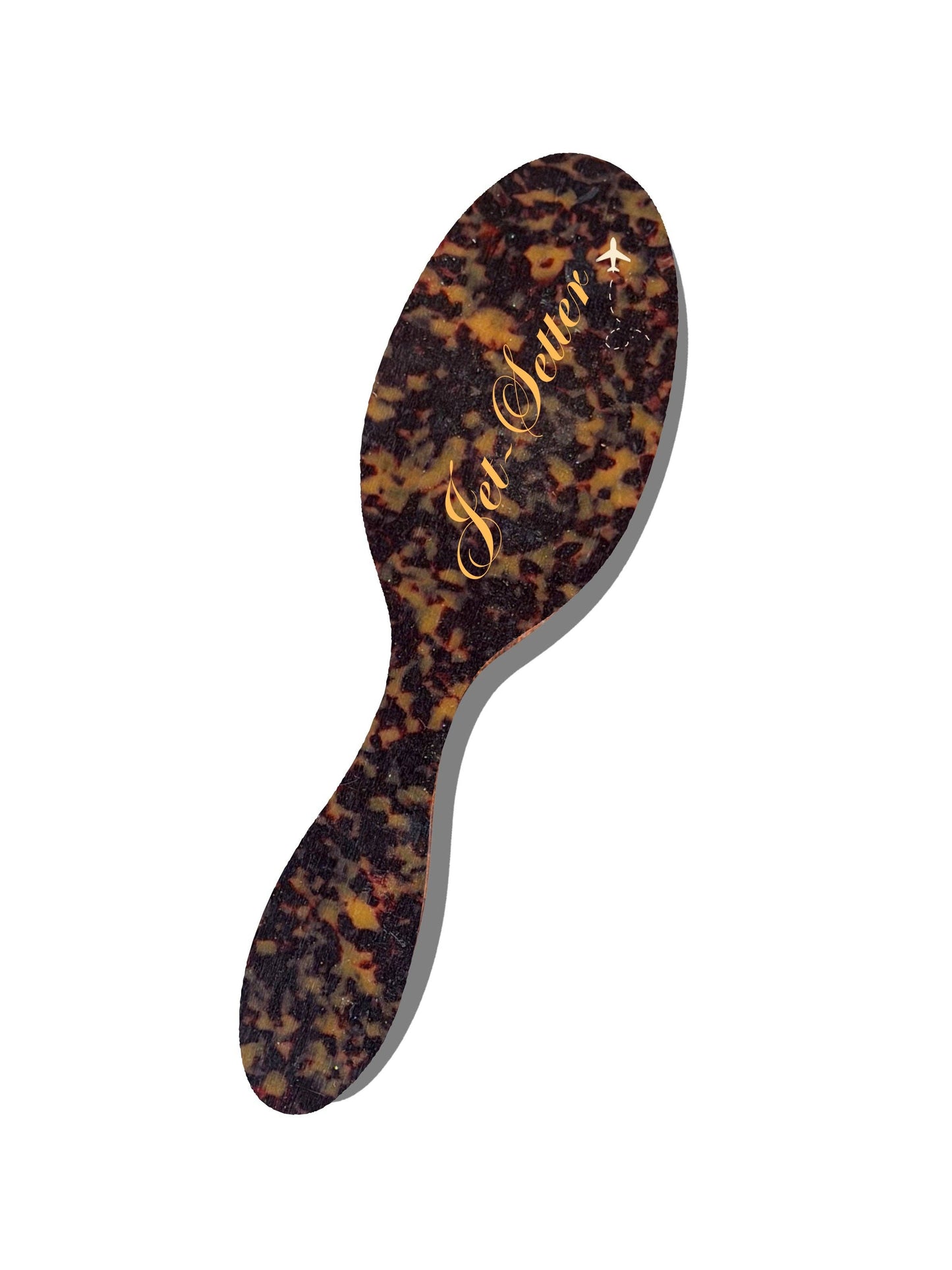 Hand-painted Jet-Setter Hair Brush
