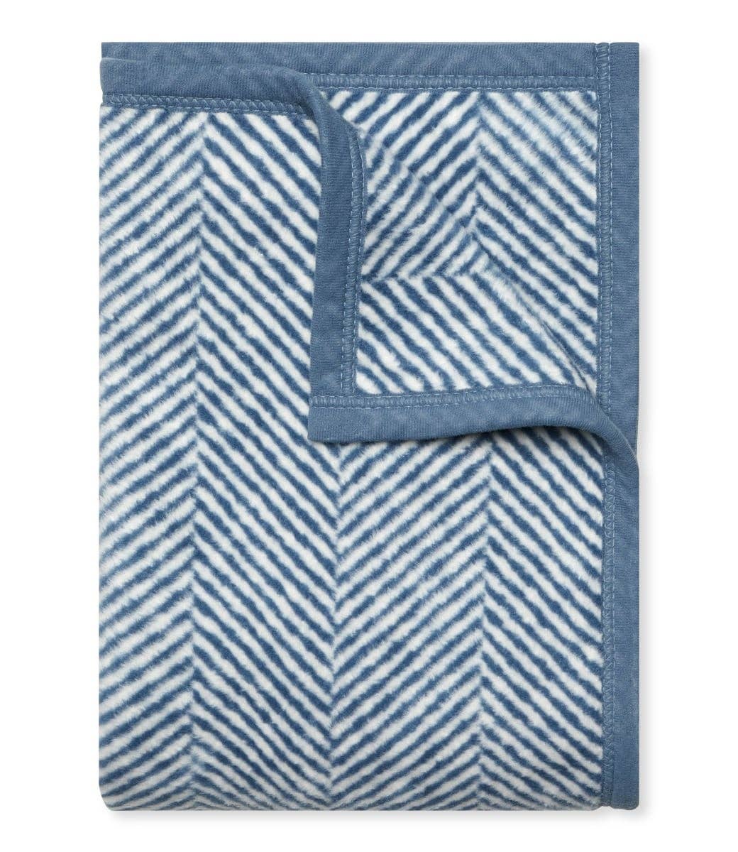 Harborview Herringbone Cornflower Blanket - Chappywrap
