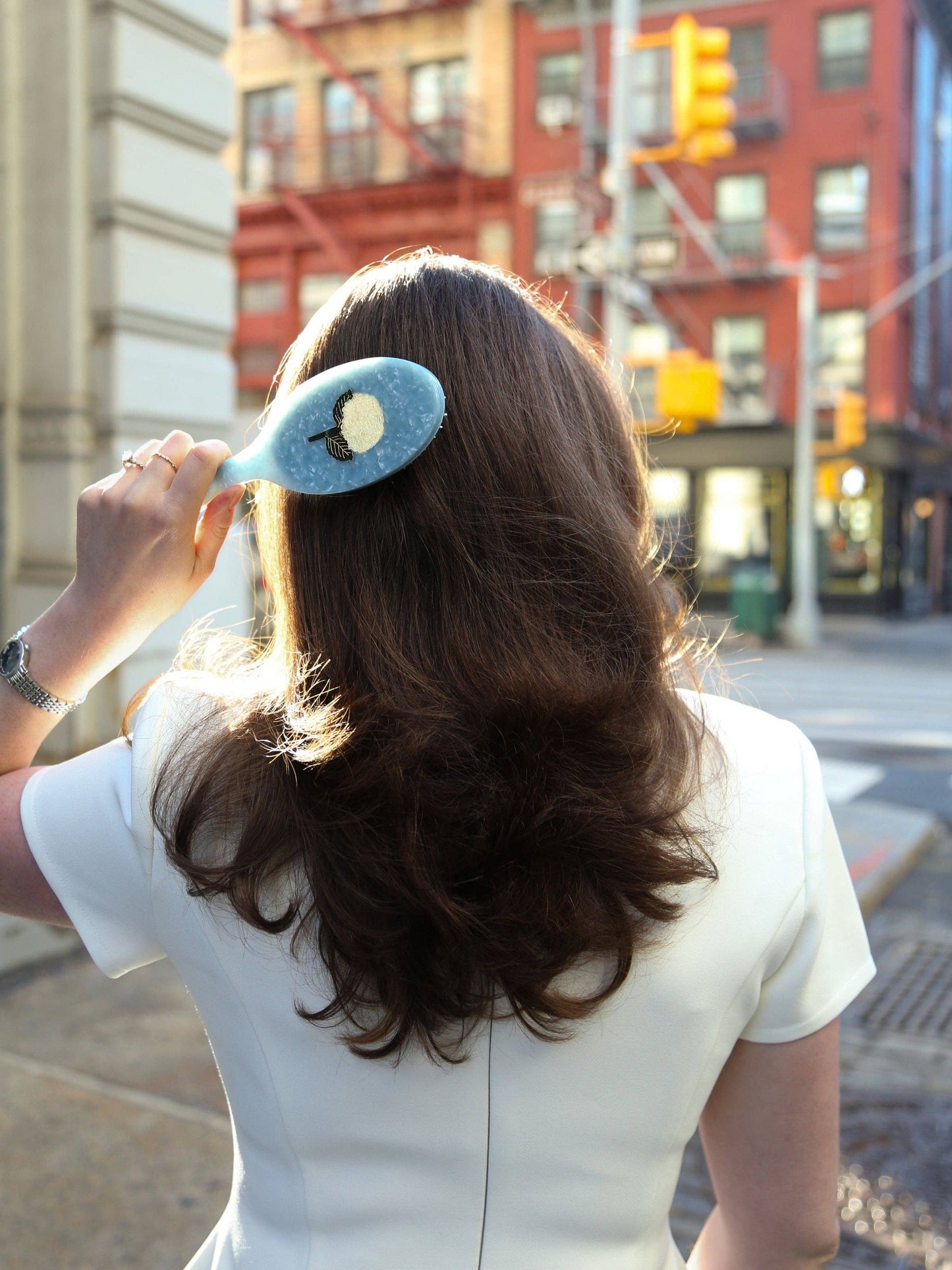 Hydrangea Hair Brush
