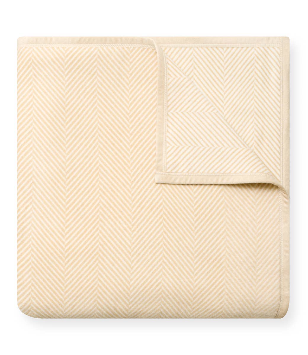 Harborview Herringbone Cream Blanket - Original