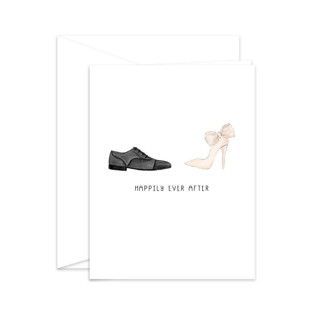 Happily Ever After Mr + Mrs Newlywed Greeting Card