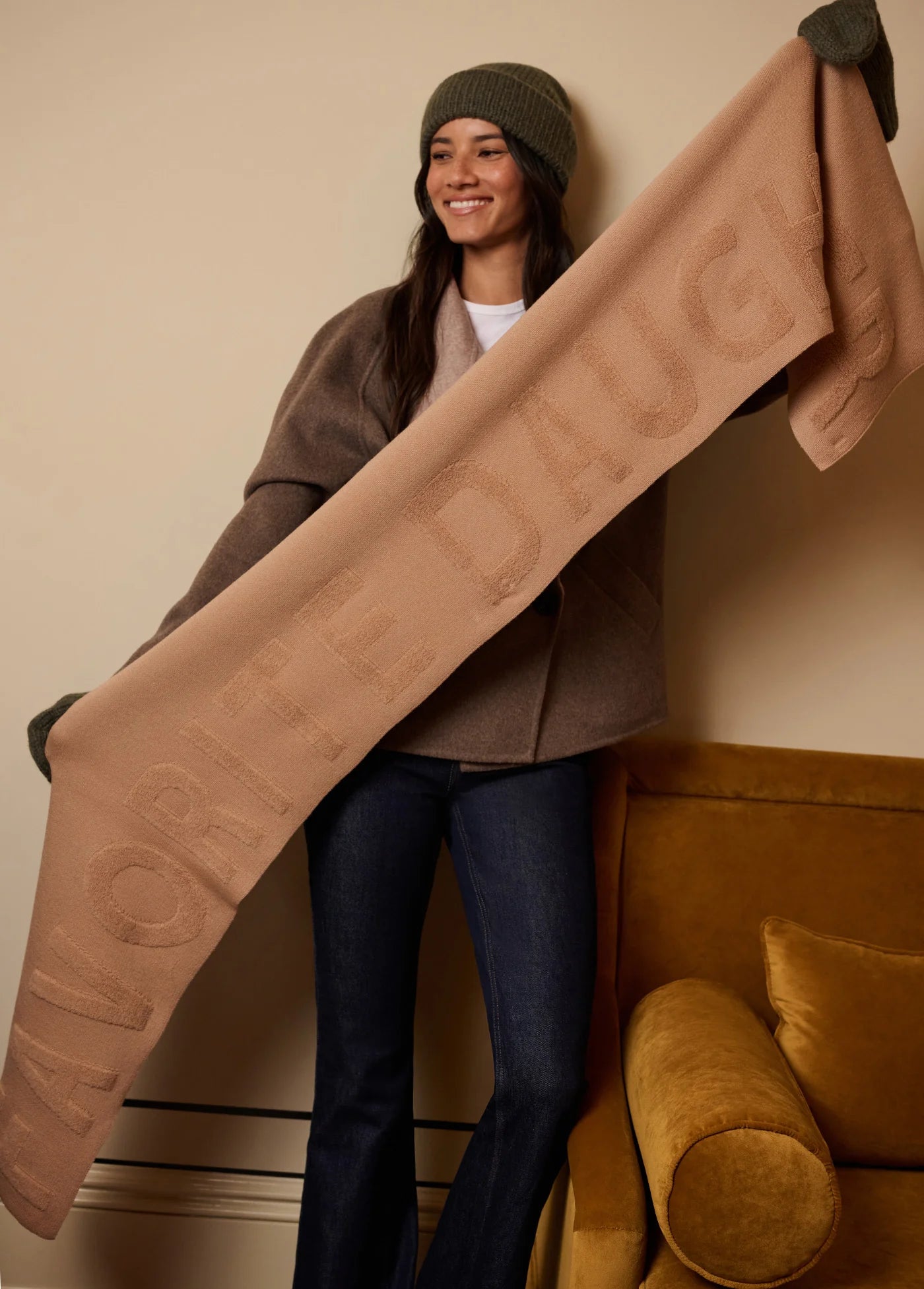 The Fuzzy Logo Scarf - Favorite Daughter