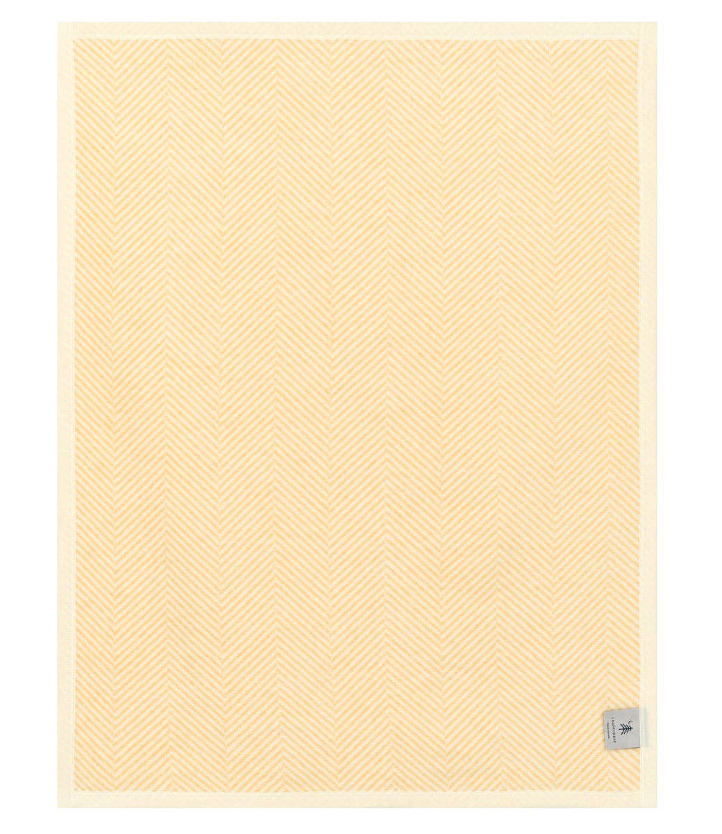 Harborview Herringbone Butter Yellow Mini Blanket - Chappywrap