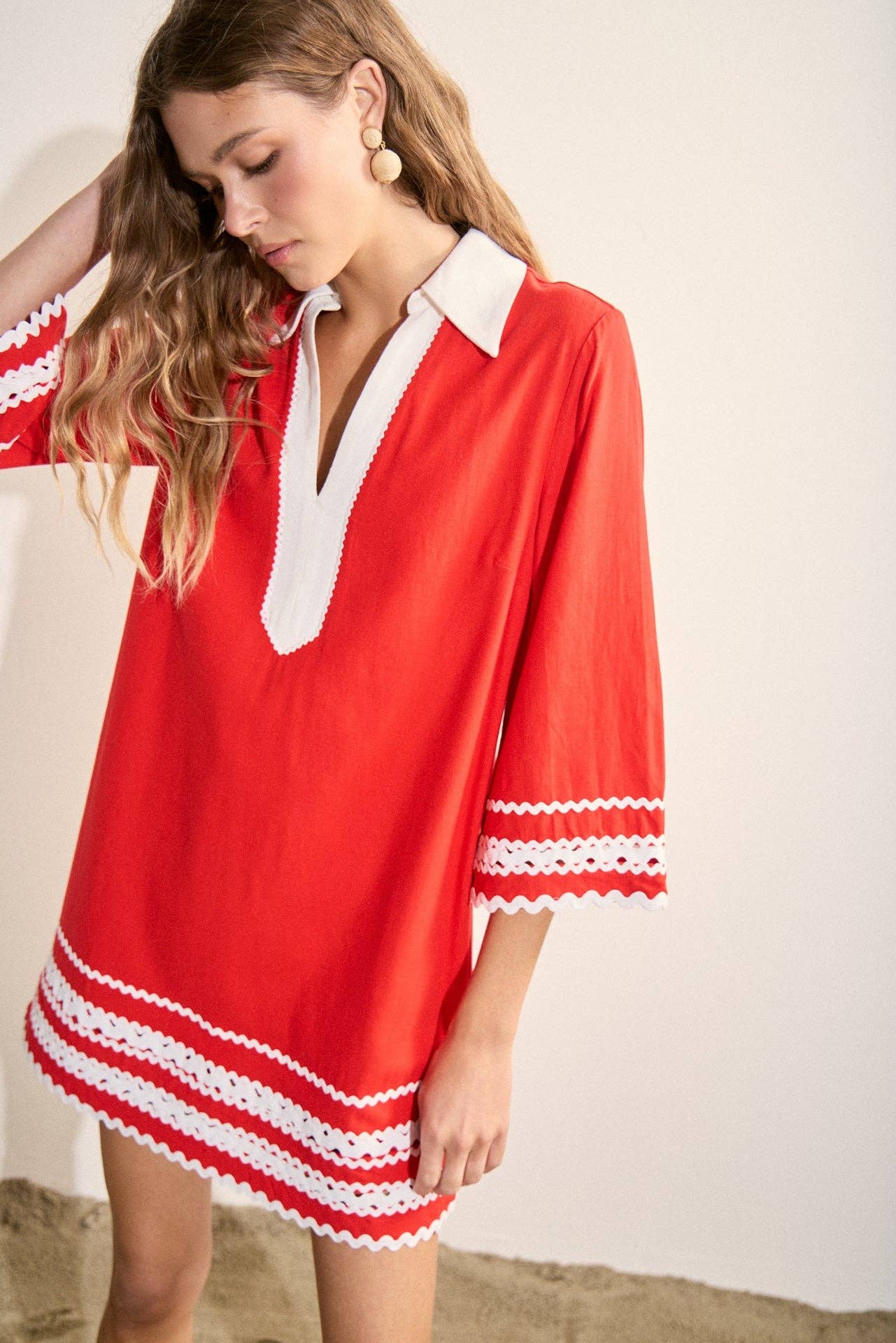 The Ric Rac Tunic Mini Dress - English Factory