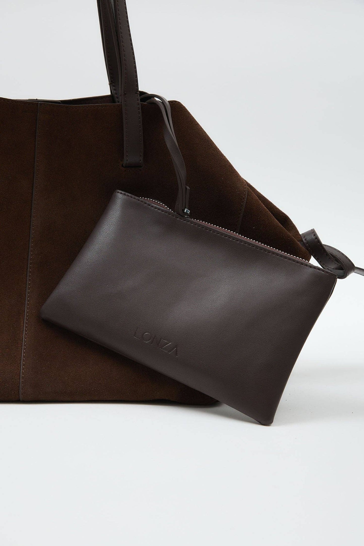 Montana Brown Suede Tote Bag