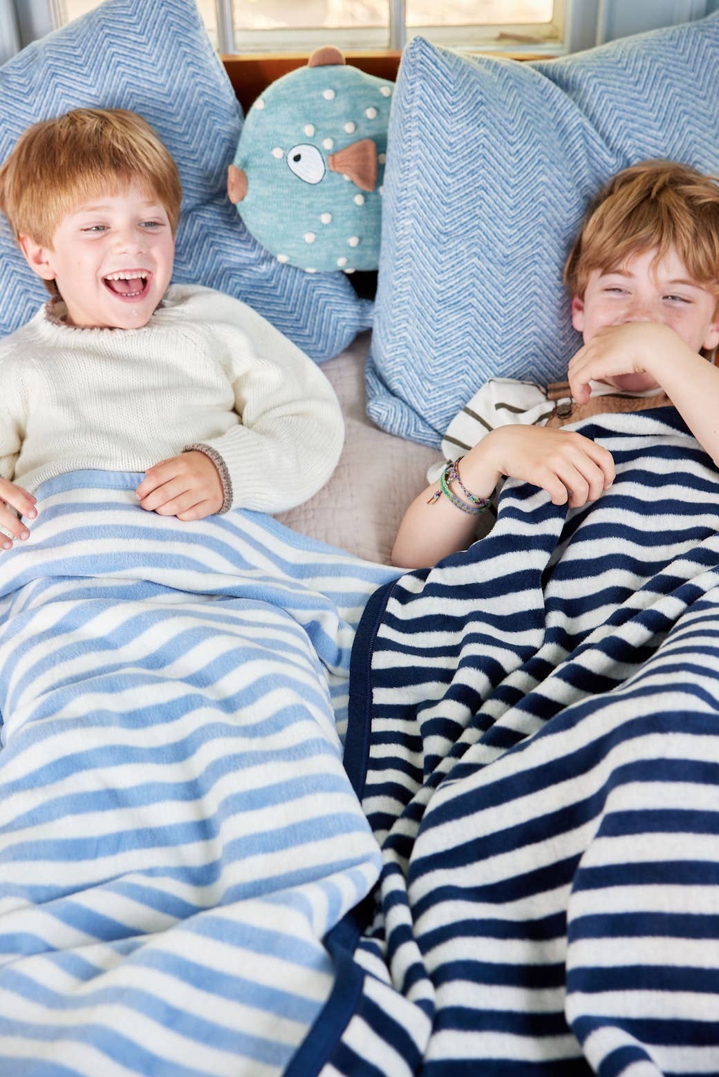 Sideline Stripe Navy Midi Blanket - Chappywrap