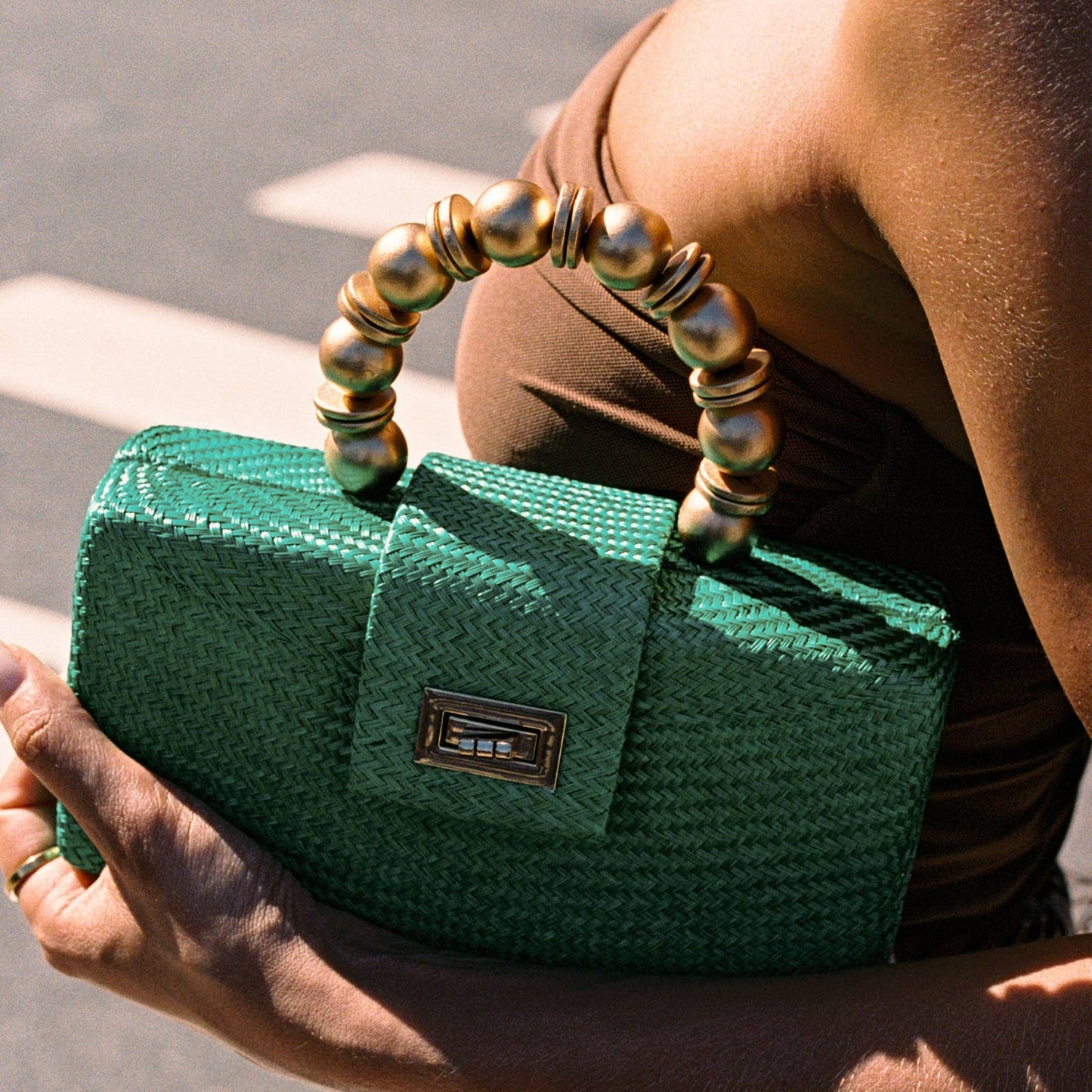 Emerald Green Statement Clutch