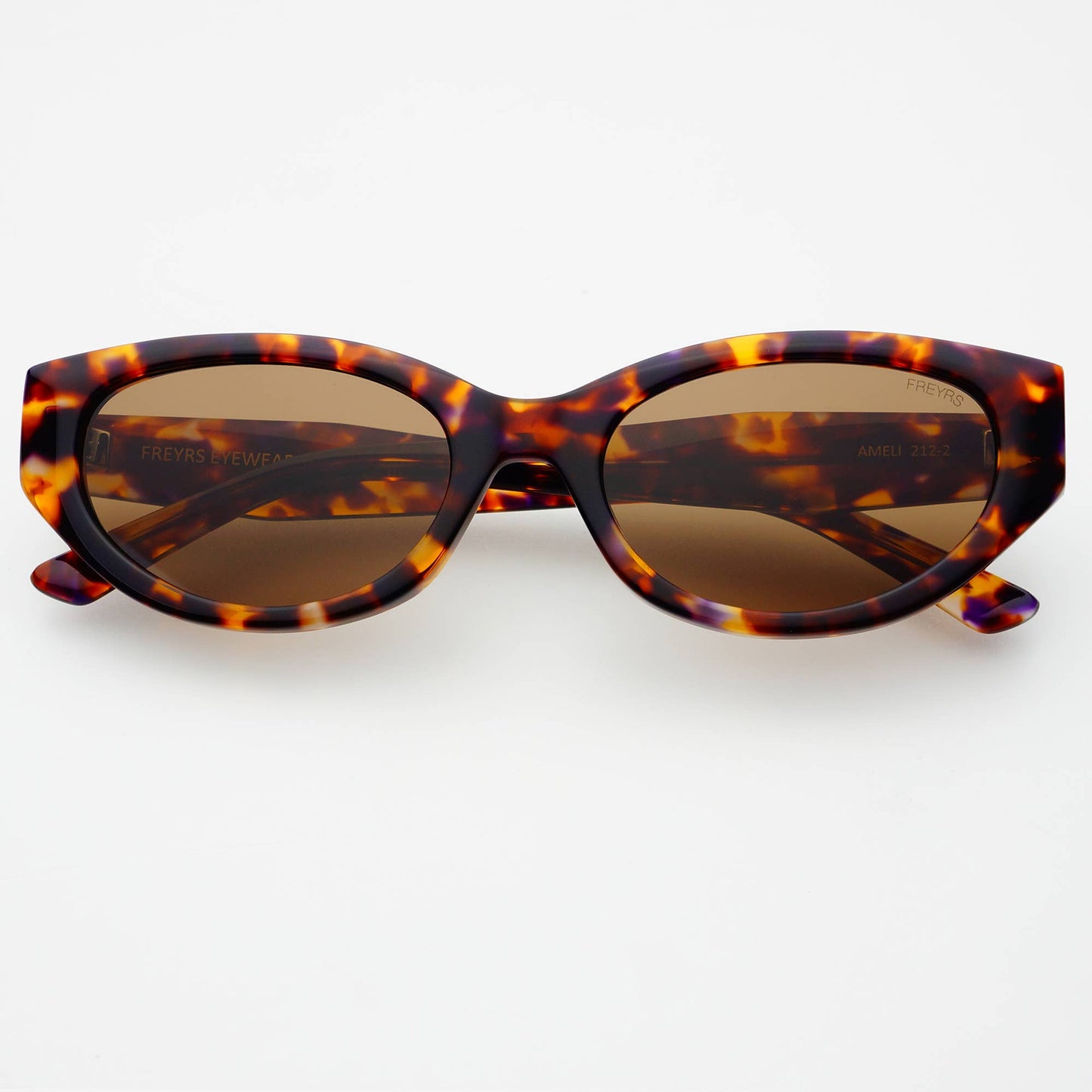 Ameli Acetate Cat-Eye Sunglasses - Tortoise - FREYRS