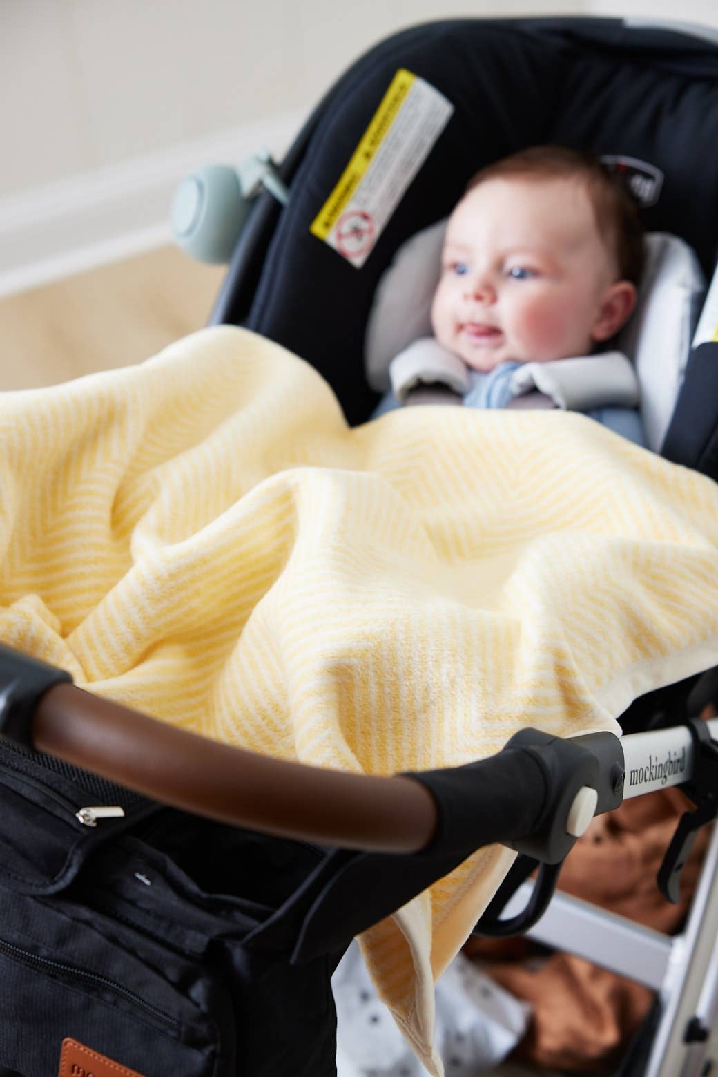 Harborview Herringbone Butter Yellow Mini Blanket - Chappywrap