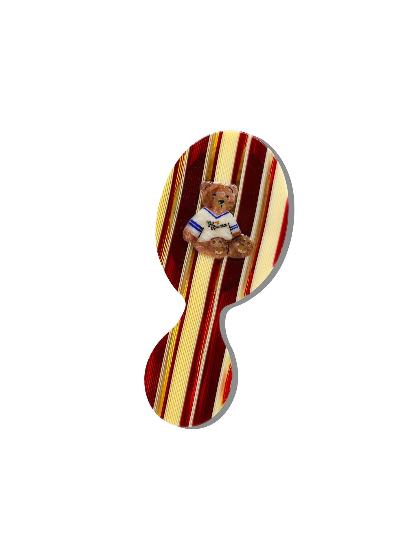 Hand-painted Go Sports Hair Teddy Brush